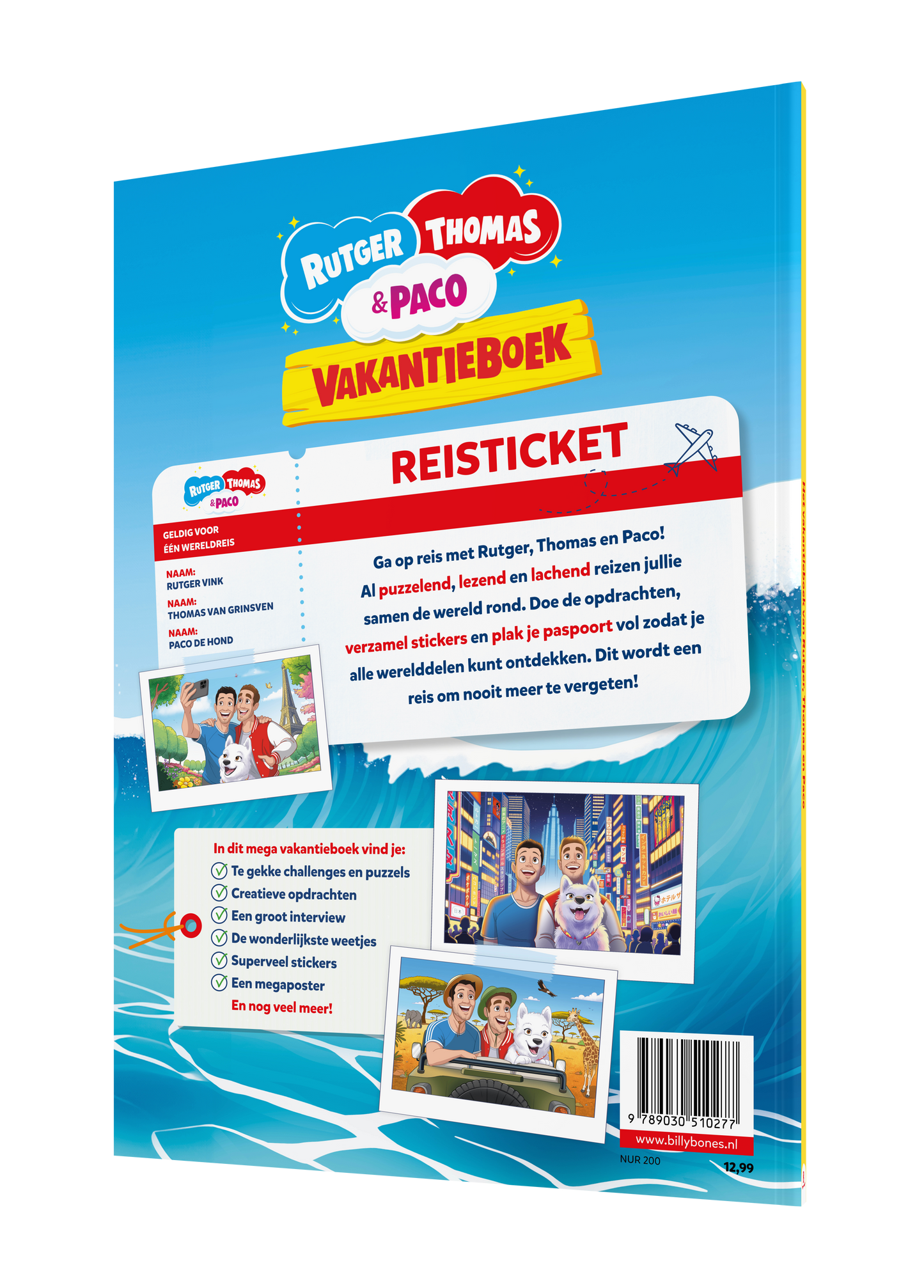Het Vakantieboek van Rutger, Thomas & Paco