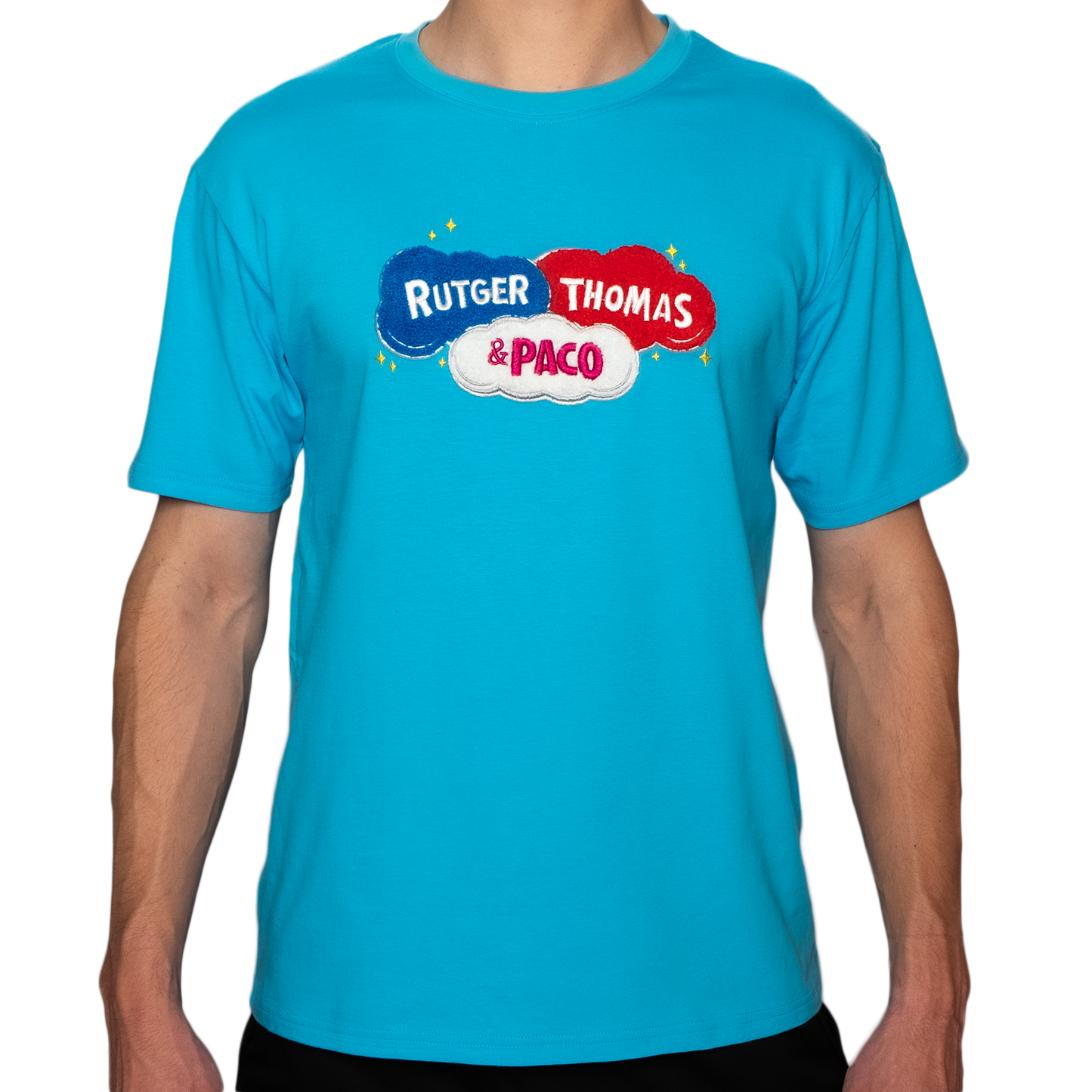 Logo T-Shirt Blauw Rutger, Thomas & Paco