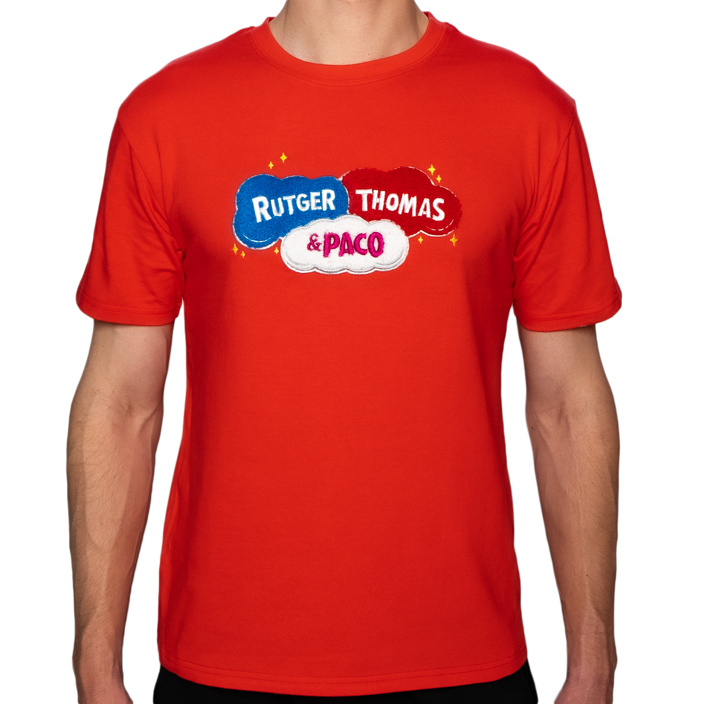 Logo T-Shirt Rood Rutger, Thomas & Paco