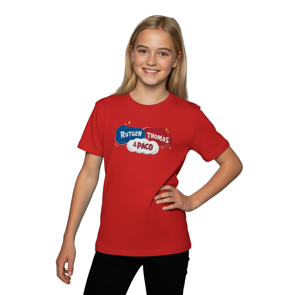 Logo T-Shirt Rood Rutger, Thomas & Paco