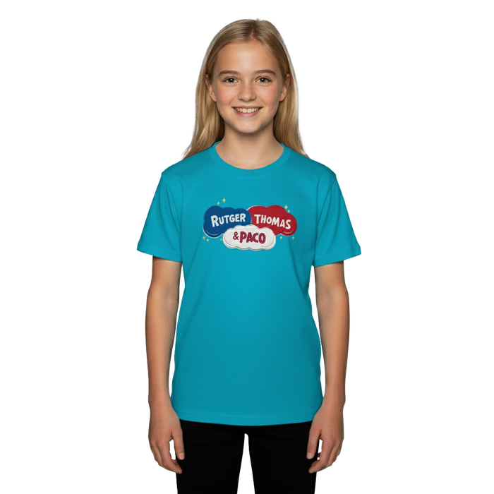 Logo T-Shirt Blauw Rutger, Thomas & Paco