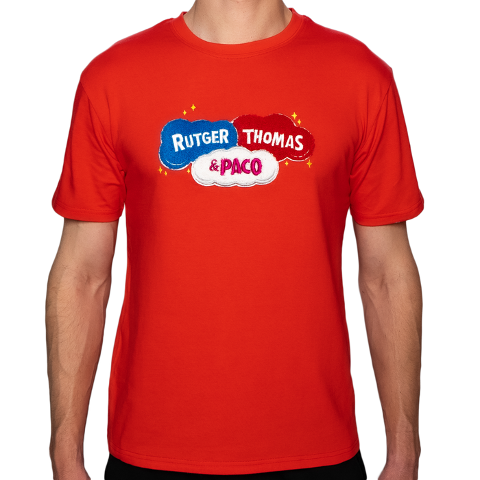 Logo T-Shirt Rood Rutger, Thomas & Paco