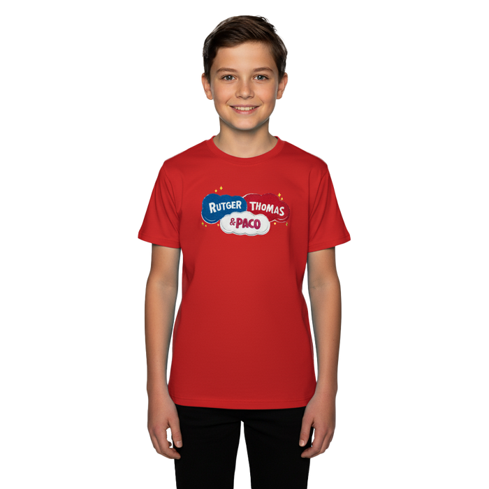 Logo T-Shirt Rood Rutger, Thomas & Paco