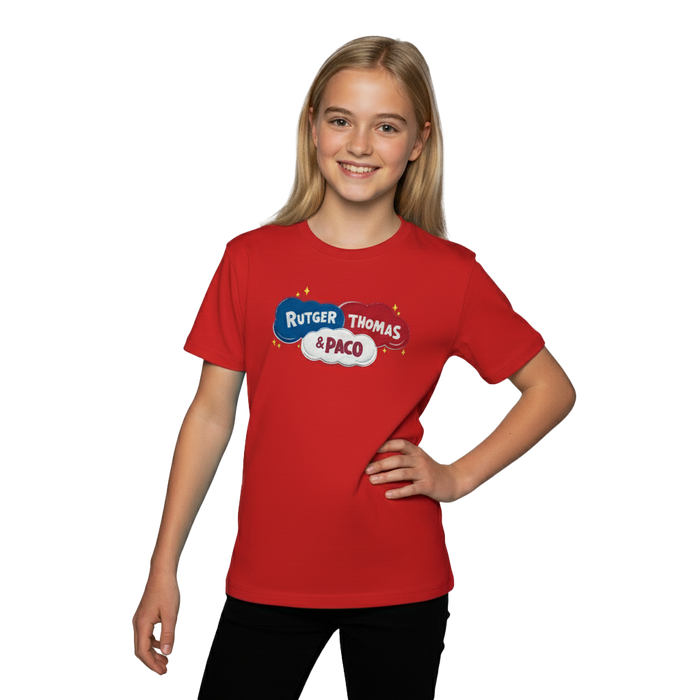 Logo T-Shirt Rood Rutger, Thomas & Paco